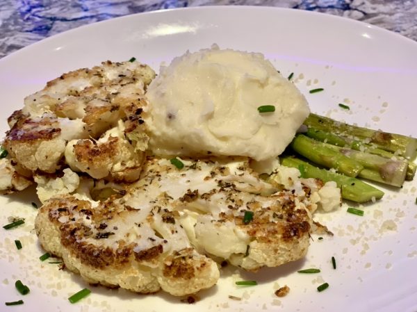 Roasted Garlic Parmesan Cauliflower Steak